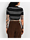 FB County Charlie Brown Grey & Black Crop Polo Shirt - Thumbnail image 2 of 3