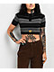 FB County Charlie Brown Grey & Black Crop Polo Shirt - Thumbnail image 1 of 3