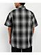 FB County Checker Black & Grey Half Zip Short Sleeve Shirt - Thumbnail image 2 of 3