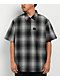 FB County Checker Black & Grey Half Zip Short Sleeve Shirt - Thumbnail image 1 of 3