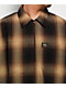 FB County Checker Brown & Tan Half Zip Short Sleeve Shirt - Thumbnail image 3 of 3