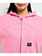 FB County French Terry Pink Crop Zip Hoodie - Thumbnail image 3 of 6