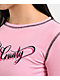FB County Pink Crop Thermal Long Sleeve T-Shirt - Thumbnail image 3 of 3