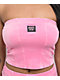 FB County Pink Velour Corset Tube Top - Thumbnail image 3 of 5