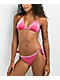 FB County Pink Velour String Bikini Bottom - Thumbnail image 1 of 4