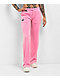 FB County Pink Velour Track Pants - Thumbnail image 1 of 7