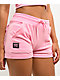 FB County Pink Velour Track Shorts - Thumbnail image 3 of 6