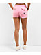 FB County Pink Velour Track Shorts - Thumbnail image 2 of 6