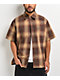 FB County Plaid Brown & Tan Button Up Shirt - Thumbnail image 1 of 3