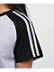 FB County Pop Stitch Grey & Black Boxy Crop T-Shirt - Thumbnail image 4 of 6