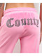 FB County Rhinestone Pink Velour Track Pants - Thumbnail image 3 of 8