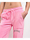 FB County Rhinestone Pink Velour Track Pants - Thumbnail image 4 of 8