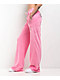 FB County Rhinestone Pink Velour Track Pants - Thumbnail image 6 of 8