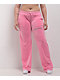FB County Rhinestone Pink Velour Track Pants - Thumbnail image 7 of 8