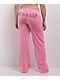 FB County Rhinestone Pink Velour Track Pants - Thumbnail image 8 of 8