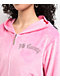 FB County Rhinestone Pink Velour Zip Hoodie - Thumbnail image 5 of 6