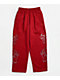 FB County Rhinestone Red Straight Leg Sweatpants  - Thumbnail image 9 of 9