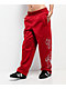 FB County Rhinestone Red Straight Leg Sweatpants  - Thumbnail image 1 of 9