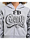 FB County Tatted Up Grey Crop Zip Hoodie - Thumbnail image 3 of 5