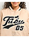 FUBU Logo Beige Varsity Jacket - Thumbnail image 3 of 6