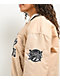 FUBU Logo Beige Varsity Jacket - Thumbnail image 4 of 6