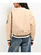 FUBU Logo Beige Varsity Jacket - Thumbnail image 2 of 6