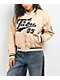 FUBU Logo Beige Varsity Jacket - Thumbnail image 1 of 6