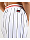 FUBU Varsity Pinstripe White Mesh Shorts - Thumbnail image 4 of 4