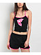 Famous Stars & Straps BOH Black & Pink Ringer Crop Tank Top - Thumbnail image 1 of 4