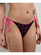 Famous Stars & Straps BOH Repeat Black & Pink High Leg Bikini Bottom - Thumbnail image 3 of 5