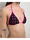 Famous Stars & Straps BOH Repeat Black & Pink Triangle Bikini Top - Thumbnail image 3 of 5