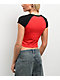 Famous Stars & Straps Famous People Suck Red Raglan Crop T-Shirt - Thumbnail image 2 of 3