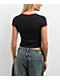 Famous Stars & Straps Plaid BOH Black Ringer Crop T-Shirt - Thumbnail image 2 of 3