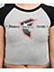 Famous Stars & Straps Stacked Grey Crop Raglan T-Shirt - Thumbnail image 3 of 3
