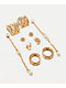 Fantas Eyes Elevate Gold Ear Stack Earring Set - Thumbnail image 1 of 2