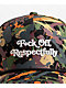 Field Grade Respectfully Autumn Splatter & Black Snapback Hat - Thumbnail image 3 of 4