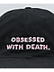 Flying Coffin Obsessed With Death Black Strapback Hat - Thumbnail image 3 of 3