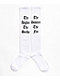 Foos Gone Wild The Downer The Foo White Crew Socks - Thumbnail image 2 of 2