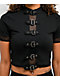 Forest Ink Winona Buckle Black Crop Top - Thumbnail image 3 of 5