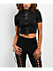 Forest Ink Winona Buckle Black Crop Top - Thumbnail image 1 of 5
