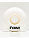 Form Solid White 54mm 103a Skateboard Wheels