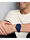 Fossil Everett Silicone Navy Analog Watch - Thumbnail image 2 of 5