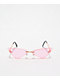Frameless Pink Cat Eye Sunglasses