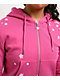 Freeworld Iman Star Pink Crop Zip Hoodie - Thumbnail image 3 of 5