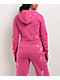 Freeworld Iman Star Pink Crop Zip Hoodie - Thumbnail image 2 of 5