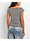 Freeworld Isabel Striped Pink & Black Top - Thumbnail image 2 of 3