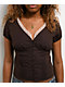 Freeworld Isabella Brown Button Up Shirt - Thumbnail image 3 of 5