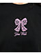 Freeworld Lacey Bow Black Long Sleeve T-Shirt - Thumbnail image 2 of 2