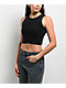 Freeworld Laney Black Wash Crop Tank Top - Thumbnail image 1 of 3