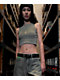 Freeworld Laney Green Wash Crop Tank Top - Thumbnail image 3 of 4